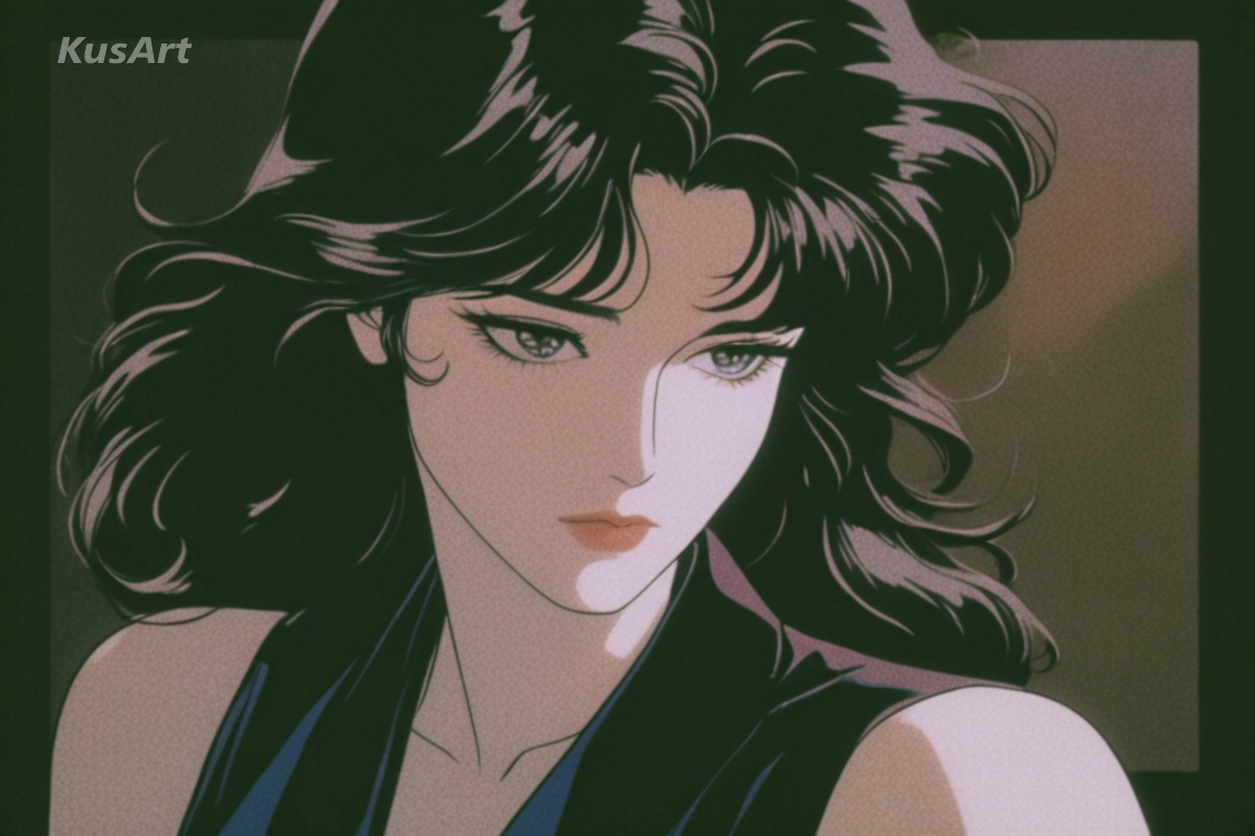 1girl, rich muted color palette, 90s cartoon coloring, cel animation style, warm tones, retro anime portrait, high quality, masterpiece