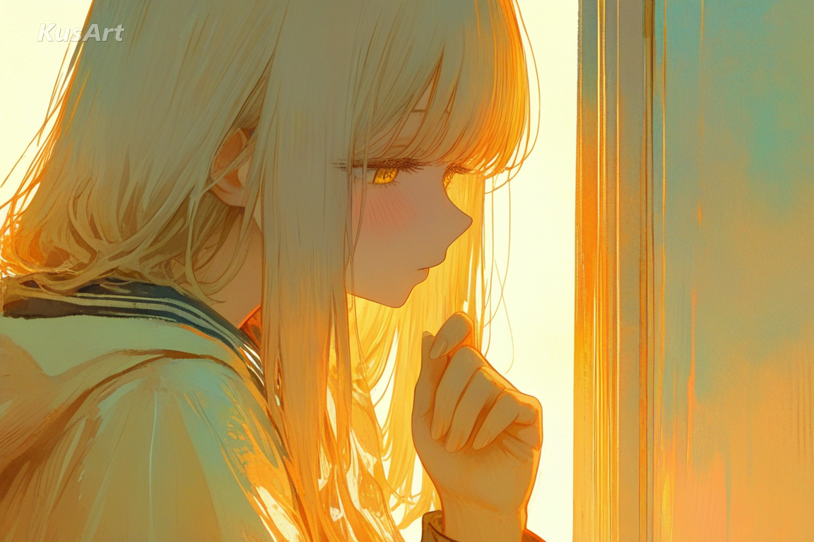 1girl, pastel fantasy art, diffused glowing backlight, golden hour haze, soft dreamy lighting, magical mood, high quality, masterpiece