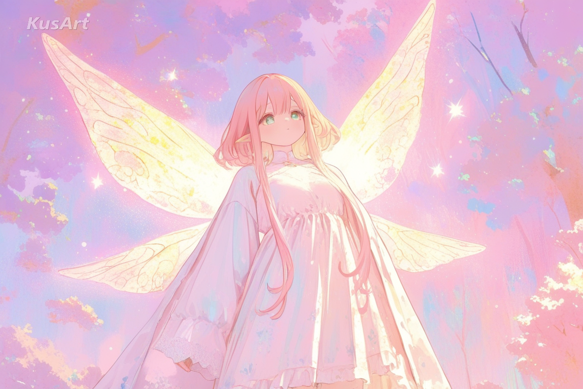 AI Generated 梦幻粉彩奇幻风