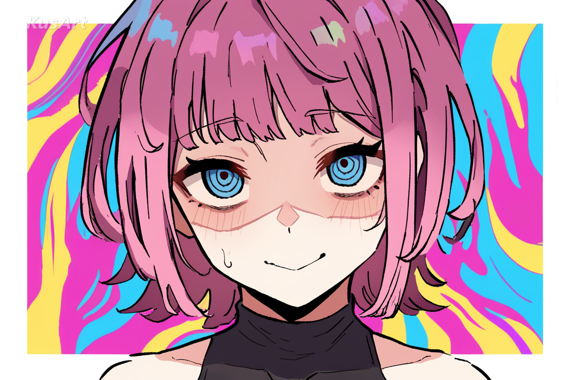 1girl, vibrant spicy pop style, high-contrast colorful shading, vibrant colors, pop art influence, bold anime art, high quality, masterpiece
