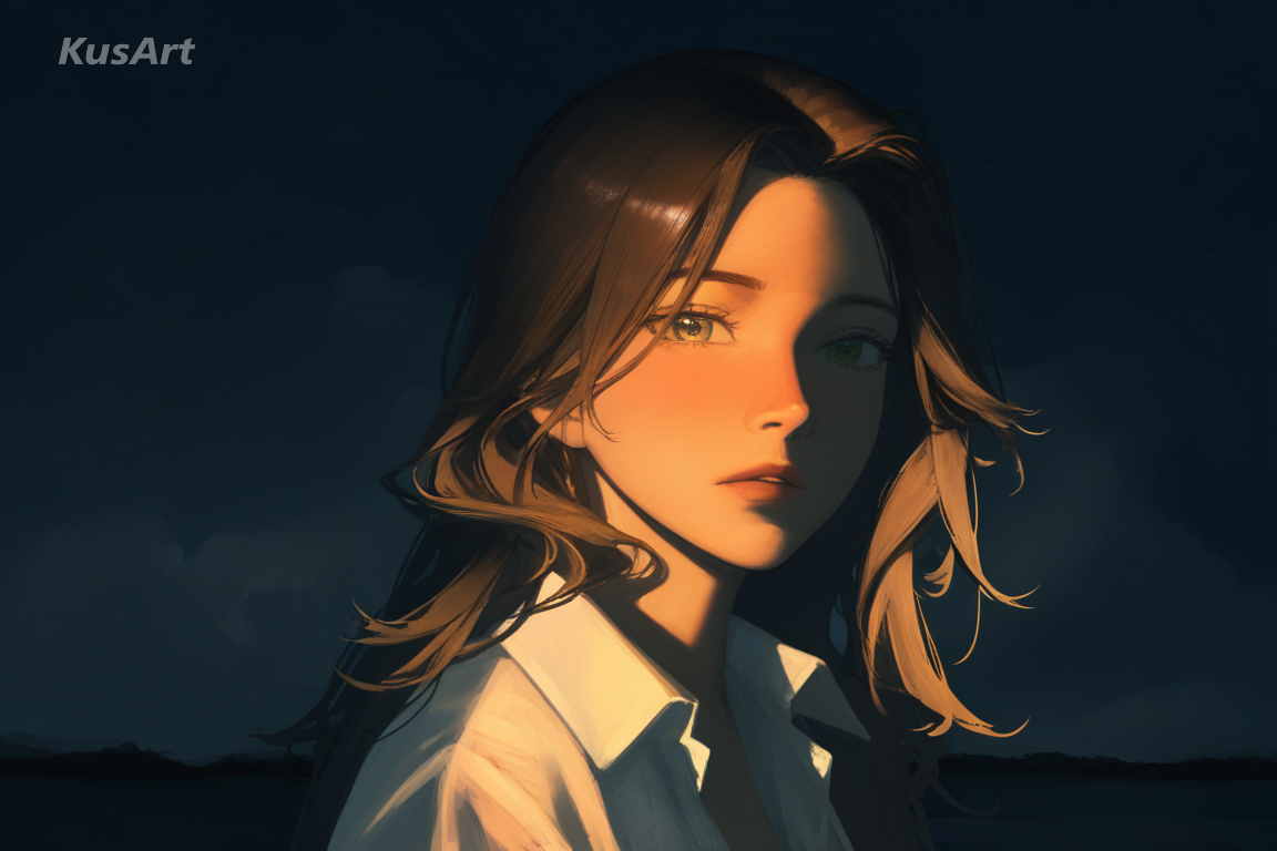 1girl, painterly film-like atmosphere, soft brushwork, dramatic mood lighting, cinematic illustration, high quality, masterpiece