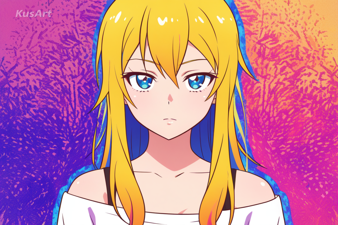 1girl, original character portrait, pop art style, glossy skin, vibrant colorful art, digital art, high quality, masterpiece