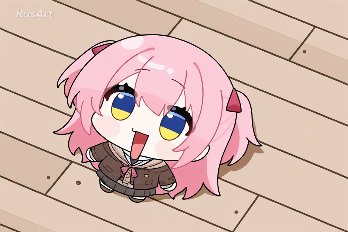 chibi character, original character mascot, ground level angle, dynamic chibi art, cute chibi anime, high quality, masterpiece