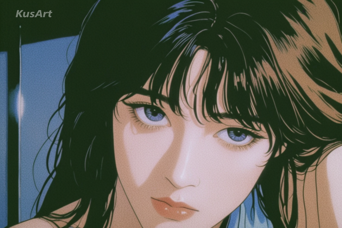 1girl, 90s anime realism, detailed fabric folds, individual hair strands, grounded shading, semi realistic anime, high quality, masterpiece