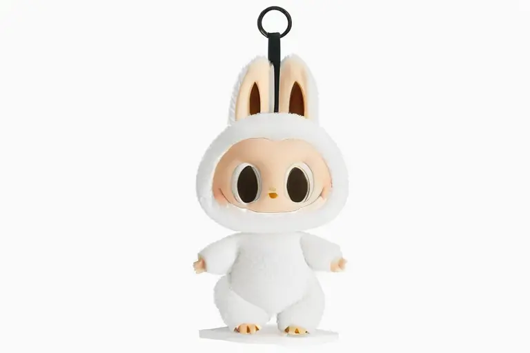 1girl, labubu style, round soft body, smooth curves, huggable proportions, designer toy form, tactile appeal, soft rounded design, collectible figure shape, cute character