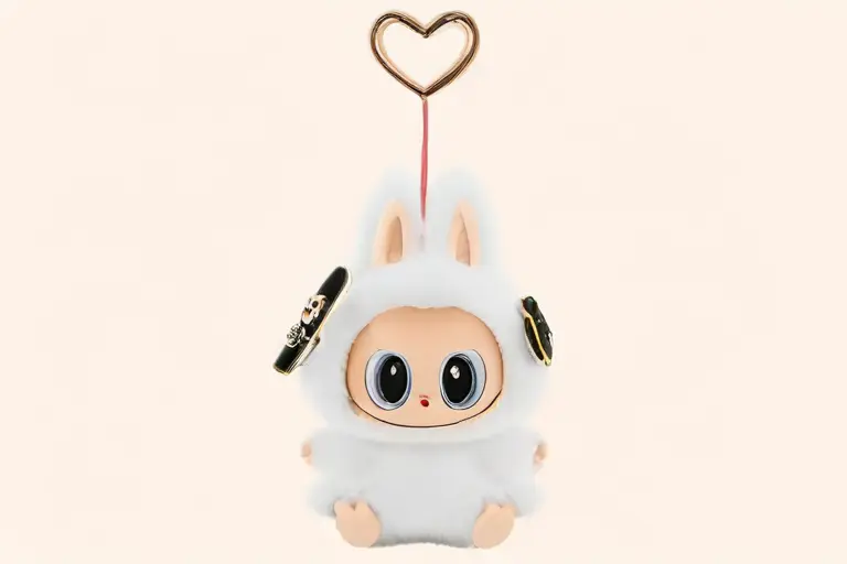 1girl, merchandise design, labubu style, product mockup quality, keychain design, pin art, phone case illustration, merchandise-ready, cute toy character product art
