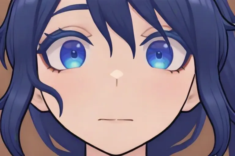 1girl, close-up portrait, visual novel quality, MiSide style, large detailed eyes with reflections, polished character rendering, premium heroine design, attractive anime character