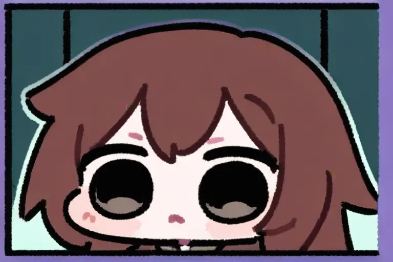 1girl, chibi, daily life scene, chibi scene, content series quality, relatable situation, social media storytelling, engaging character, cute anime series