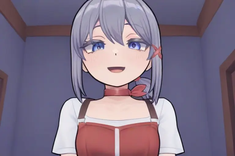 1girl, visual novel character design, MiSide style, heroine quality, appealing character, polished design, game-ready illustration, anime visual novel art