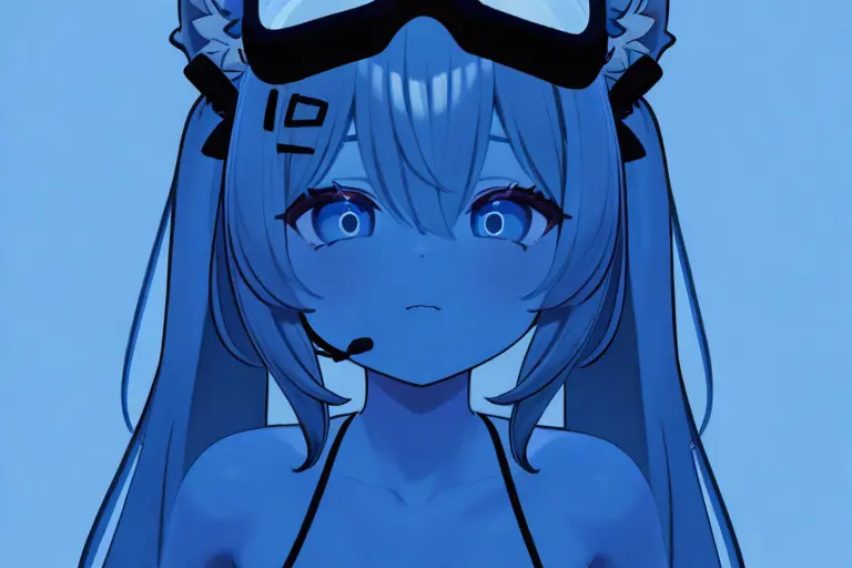 1girl, avatar-ready design, VRChat style, large expressive eyes, clear silhouette, VR-proportioned character, eye tracking ready, readable 3D design, anime VR avatar