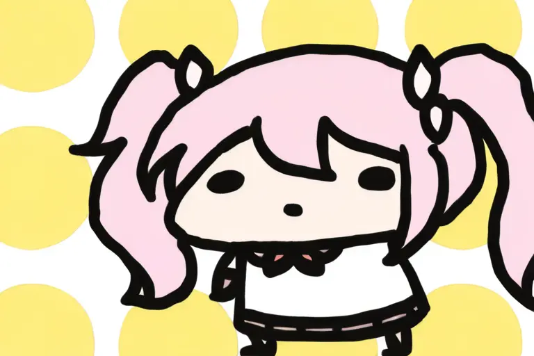 AI Generated Chibi Dot Eyes