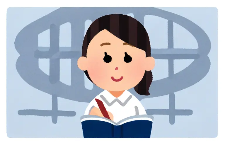 1girl, teacher pose, holding book, irasutoya style, educational illustration, simple clear design, presentation quality, friendly character, clean background