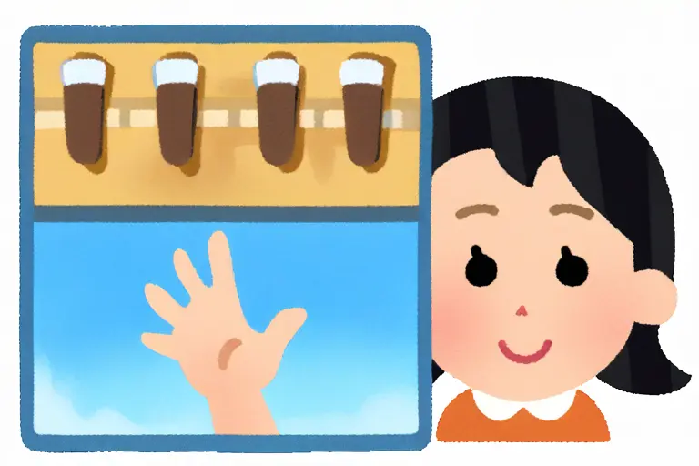 1girl, waving, social media pose, irasutoya style, relatable character, simple cheerful design, blog illustration quality, friendly approachable, clean cute art