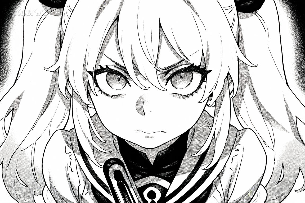 manga screentone, dot pattern midtones, layered tone, bladed gradient, black and white manga, high quality, masterpiece